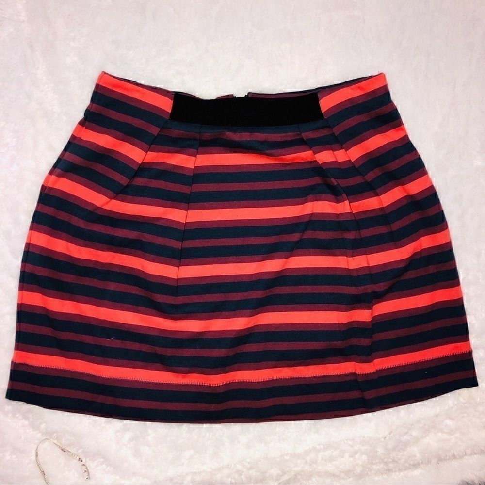Rachel Rachel Roy stripe cotton skirt with pockets